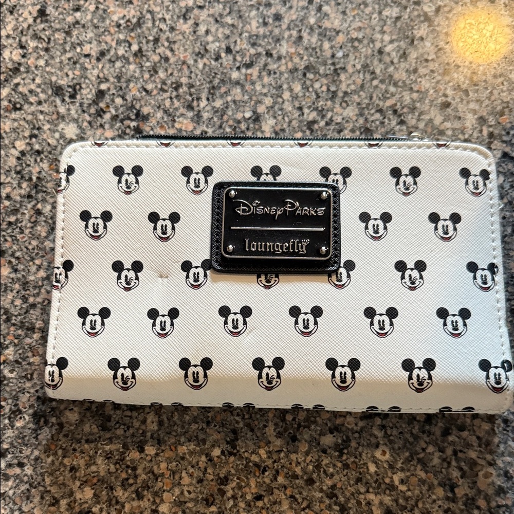 Loungefly Disney Parks Mickey Mouse Wallet - Black and White